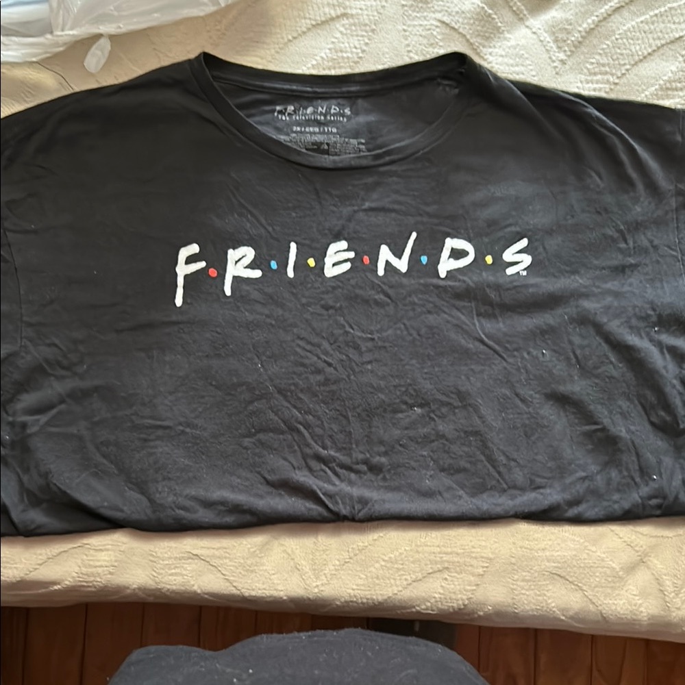 FRIENDS Black Graphic T-Shirt